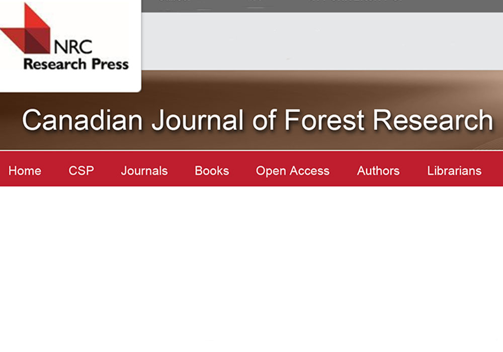 Canadian Journal of Forest Research Editing