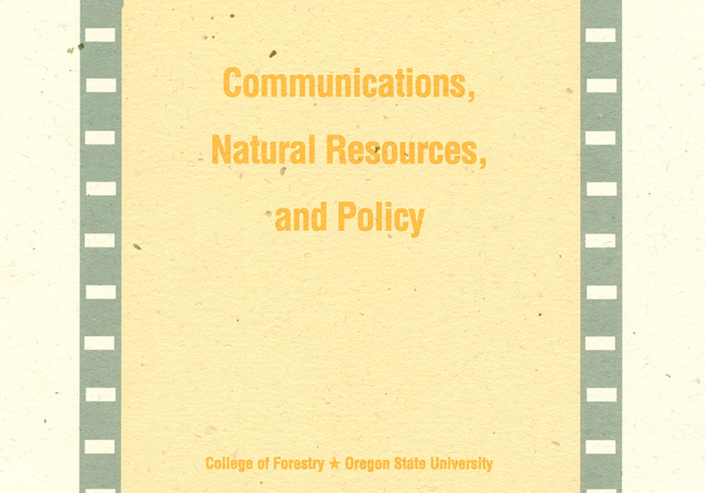 Communications, Natural Resources, and Policy Lecture Series